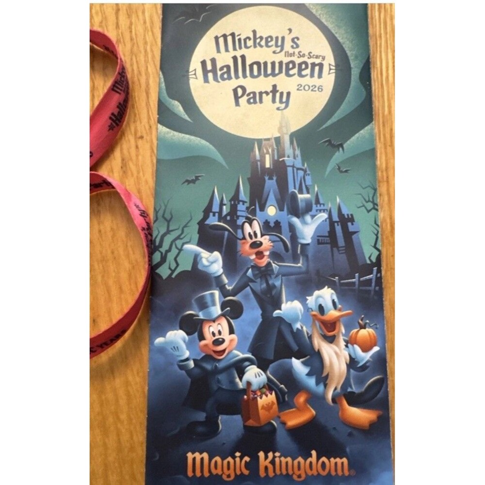 Disney Mickey's Not So Scary Halloween Party 2026 wristband Uncut MNSSHP Lot